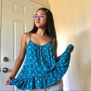 Volcom | ruffled cami tank top